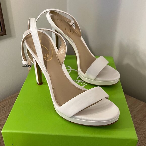 Sam Edelman Size 7 White Jade Sandals - Picture 1 of 7